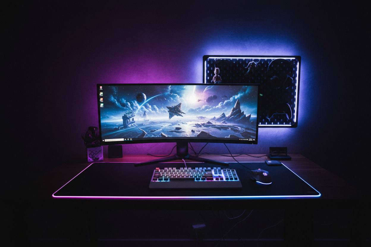 Gaming Desk Setup